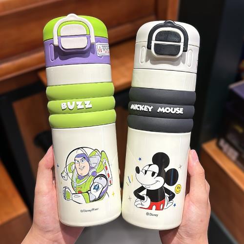 550ml Kids Stainless Steel Insulated Water Bottle with Straw &amp; Carry Strap | Leak-Proof Thermos