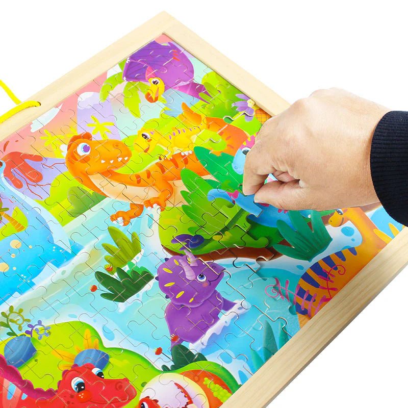 2 in 1 Sketchpad & Puzzle Wooden Board