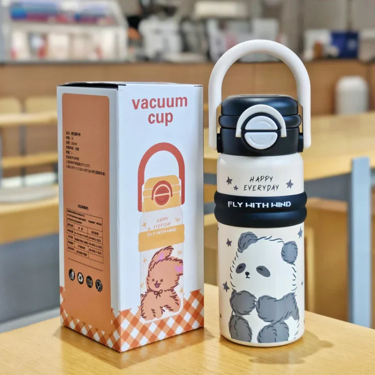 Kids Stainless Steel Water Bottle with Straw | Leak-Proof Insulated Bottle