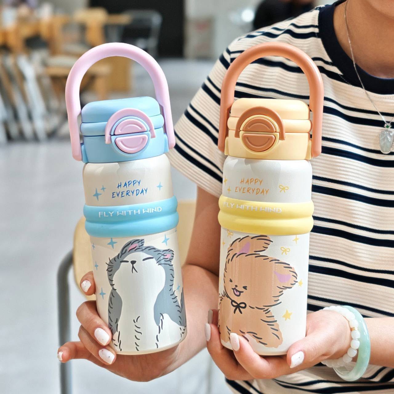 Kids Stainless Steel Water Bottle with Straw | Leak-Proof Insulated Bottle