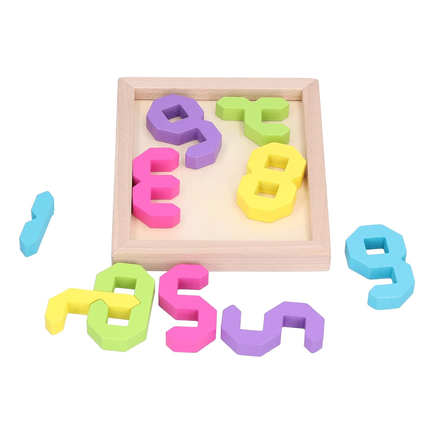 Wooden Numeral Mind Sharpening Puzzle For Kids