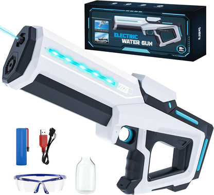 Electric Water Gun for Adults Kids,32ft Range,Battery-Powered Squirt Toy with Tank,