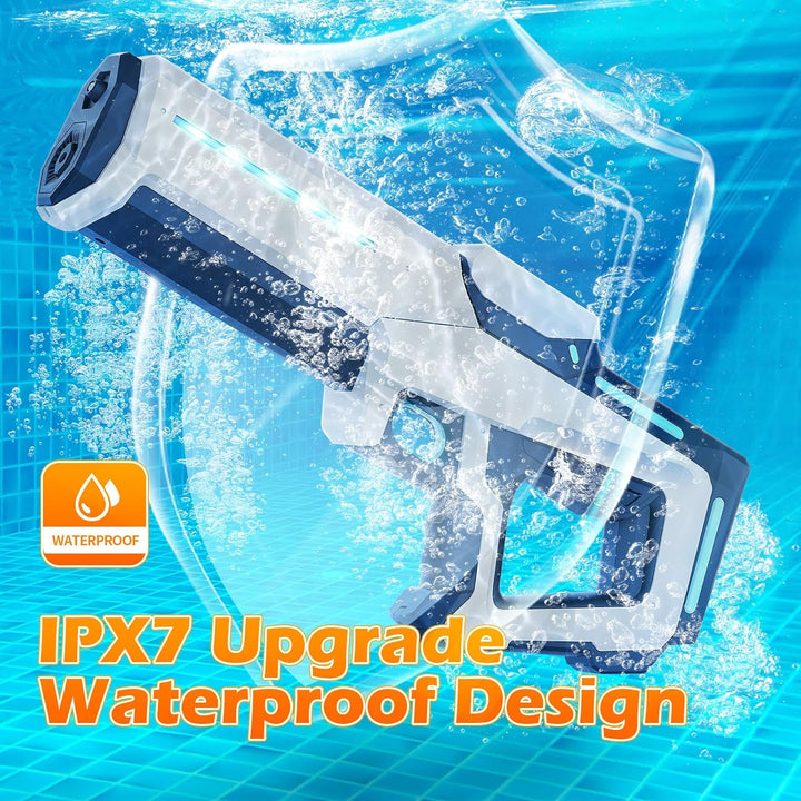 Electric Water Gun for Adults Kids,32ft Range,Battery-Powered Squirt Toy with Tank,