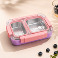 2-Compartment 304 Stainless Steel Leak-Proof Lunch Box