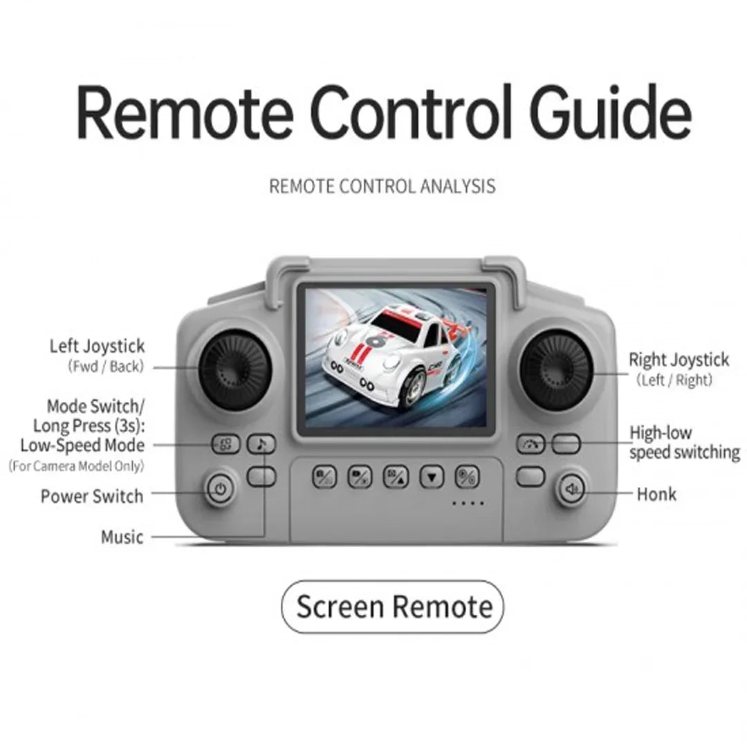 Mini RC Car Vehicle with Camera Remote & Induction Following Controlled Drift Car