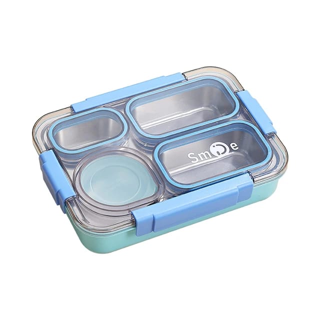 Stainless Steel Insulated Bento Lunch Box with 3 Compartments