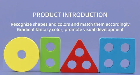 Wooden 2in1 Educational Fishing & Stacking Shapes Sorter Game