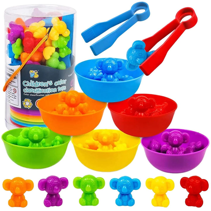 Multicolor Counting & Color Sorting Bears Activity Set
