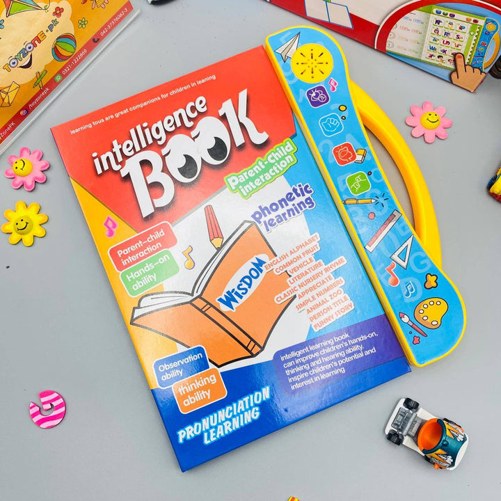 Intelligence Book for Kids | Educational Talking Sound Book with Letters, Numbers & Animals