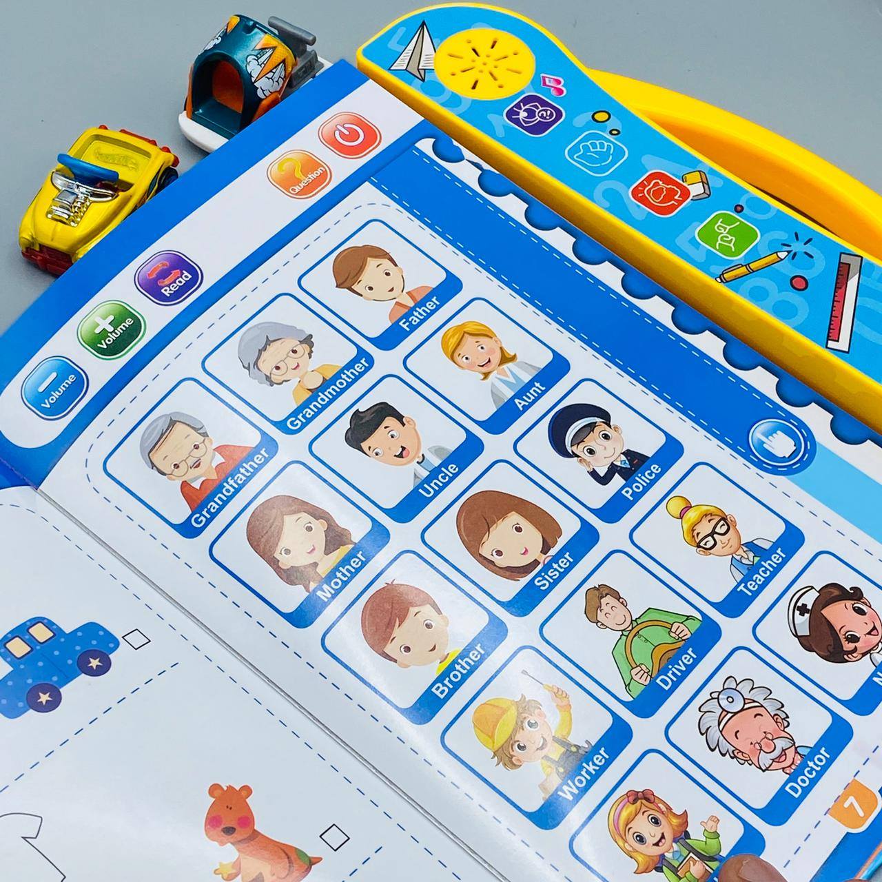 Intelligence Book for Kids | Educational Talking Sound Book with Letters, Numbers & Animals