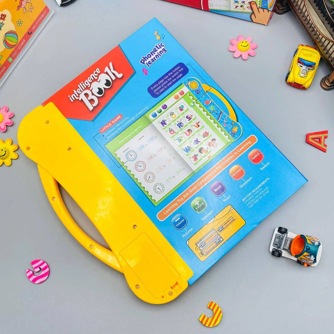 Intelligence Book for Kids | Educational Talking Sound Book with Letters, Numbers & Animals