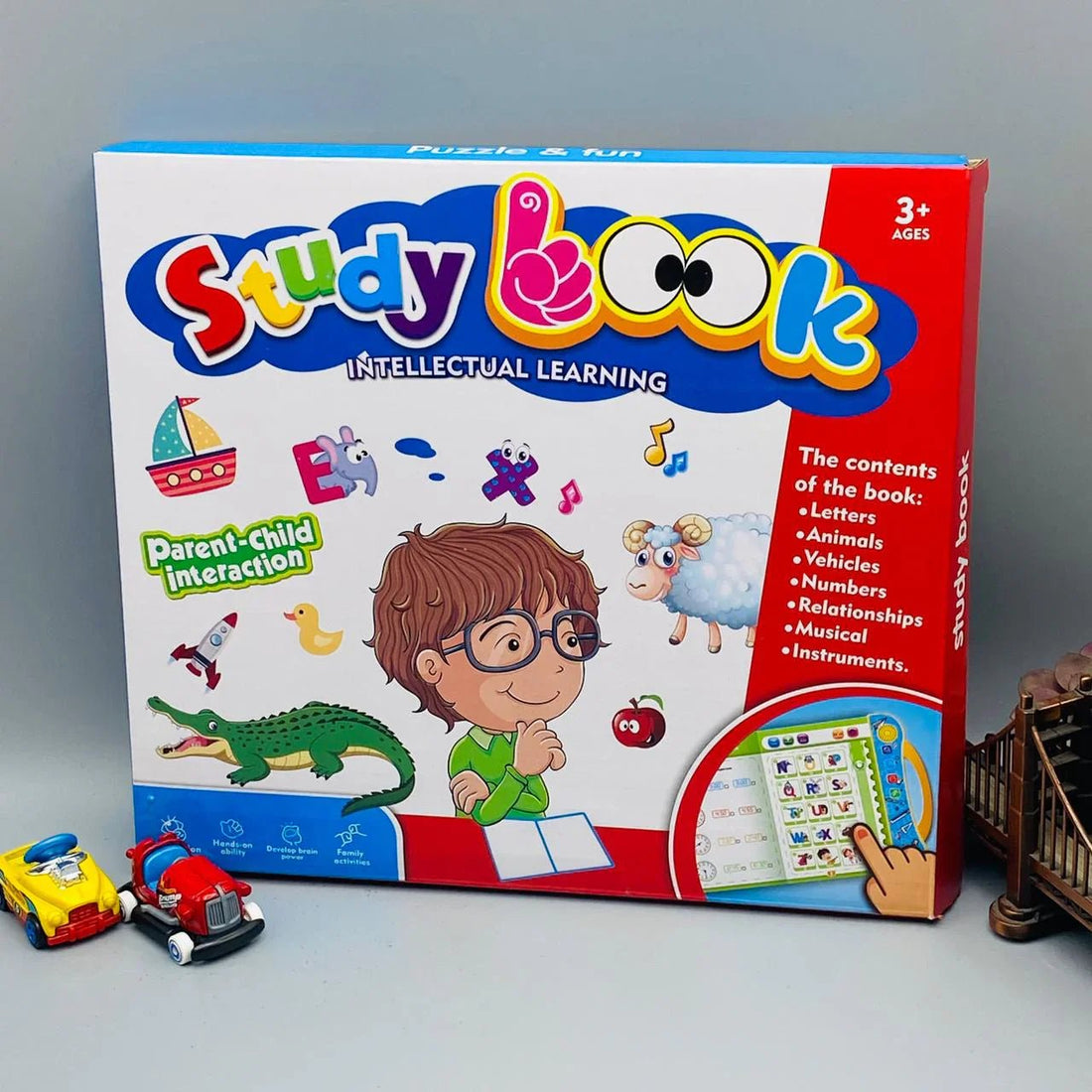 Intelligence Book for Kids | Educational Talking Sound Book with Letters, Numbers & Animals