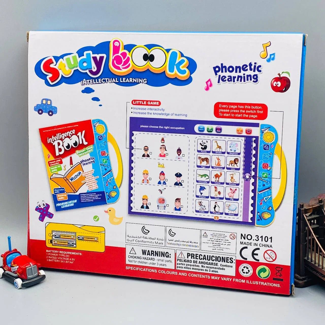 Intelligence Book for Kids | Educational Talking Sound Book with Letters, Numbers & Animals