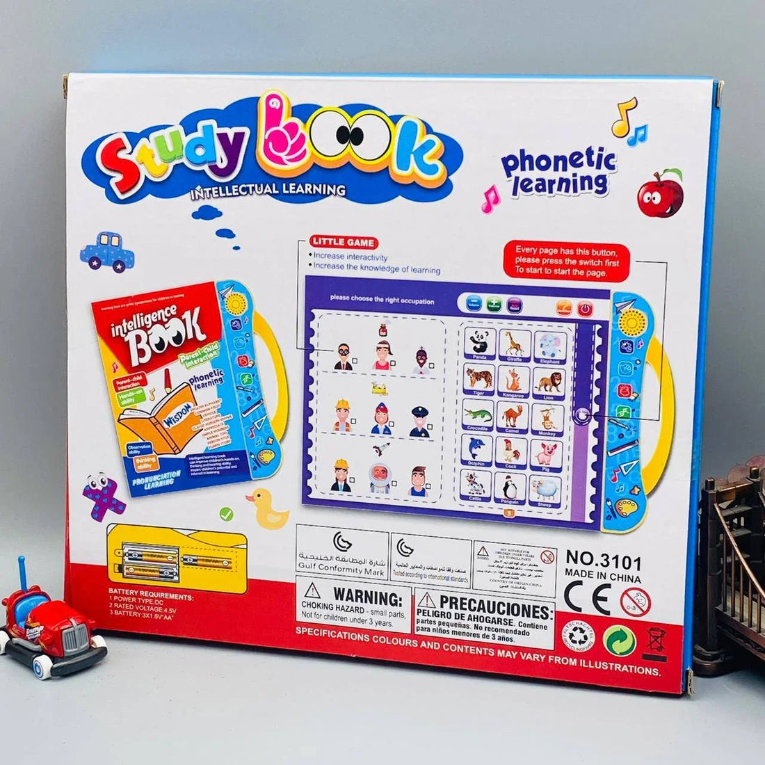 Intelligence Book for Kids | Educational Talking Sound Book with Letters, Numbers & Animals