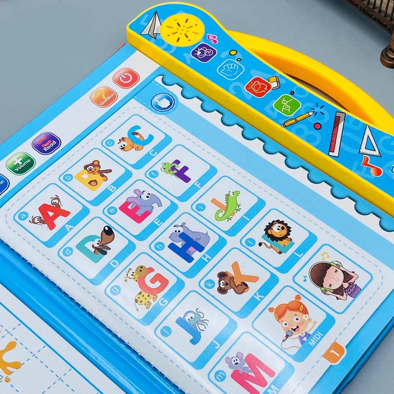 Intelligence Book for Kids | Educational Talking Sound Book with Letters, Numbers & Animals