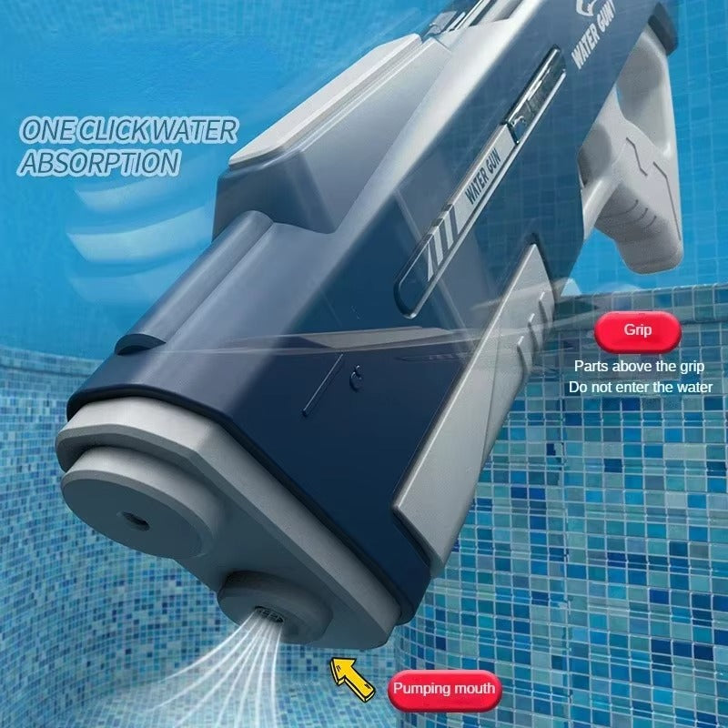Electric Water Gun for Adults Kids,32ft Range,Battery-Powered Squirt Toy with Tank,