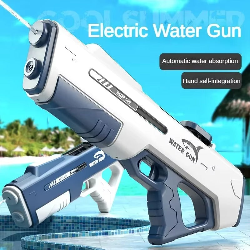 Electric Water Gun for Adults Kids,32ft Range,Battery-Powered Squirt Toy with Tank,