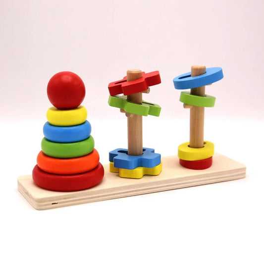 Wooden Rainbow Tower Small