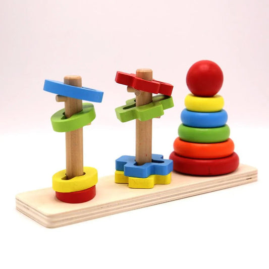 Wooden Rainbow Tower Small